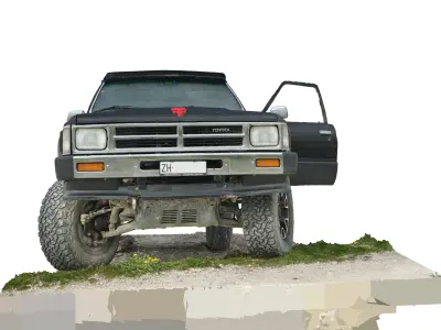 Toyota 4Runner Hilux Surf 1st gen 1988 Photogrammetry Low-poly 3D model