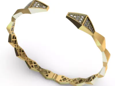 Bracelet Snake R-001 3D print model