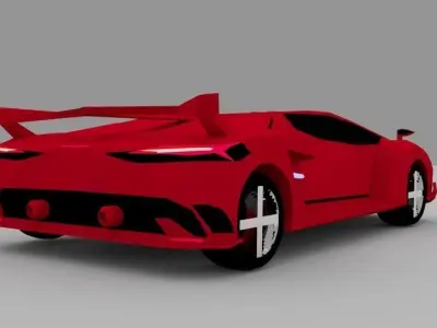 Zeko Supersport 21 car design Low-poly 3D model