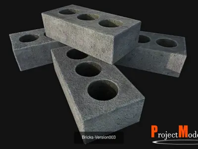 Bricks package-Version001 3D Model Collection