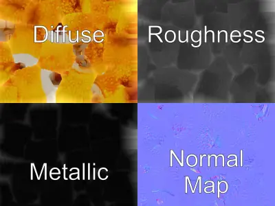 Korokke Croquette Snack 3D Model Pack Low-poly 3D model