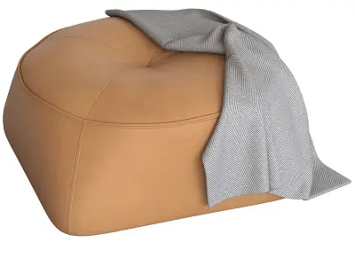 Globewest Natadora Arbor Ottoman 3D model