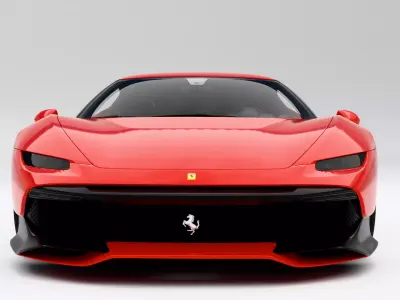 Ferrari SP38 Low-poly 3D model