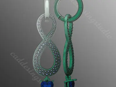 Earrings od100 3D print model