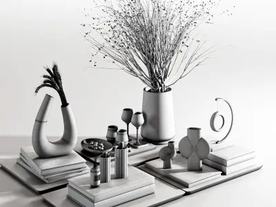 Mhjd-Set Decorative01 Low-poly 3D model