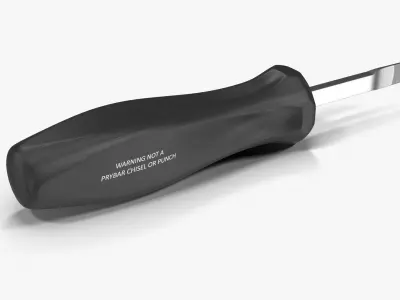 Small Dzus Fastener Screwdriver S6189 Low-poly 3D model