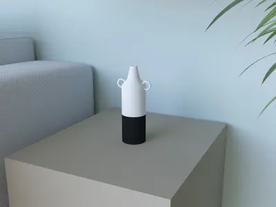 Modern BnW Vase 3D model