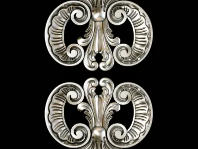 Classic carved 100 3D model