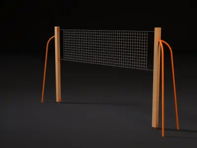 Volleyball net 3D model