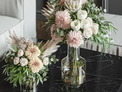 Flower Set 014 Dahlia 3D model