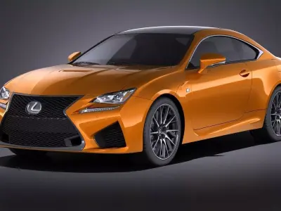 Lexus RC F 2016 VRAY 3D model