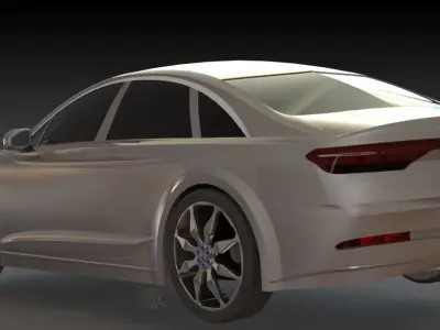 Audi A8 2017 Model 3D model