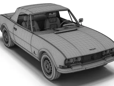 Peugeot 504 Cabriolet 3D model