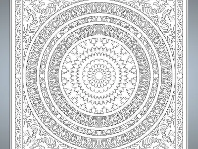 BED HEADBOARD 01 3D print model