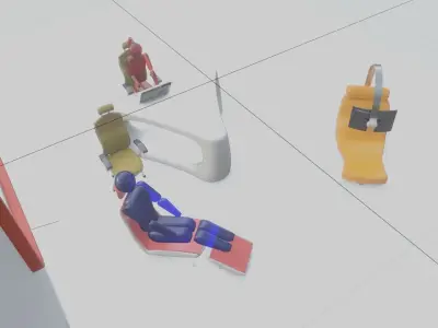 Interior futuristic 3D model