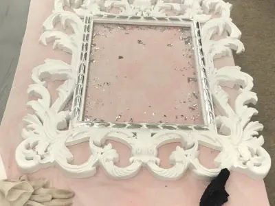 Frame-002 antique ornate frame 3D model