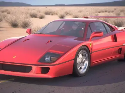Ferrari F40 1987 3D model