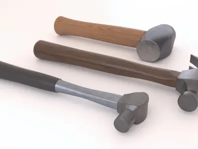 Hammers three 3D model