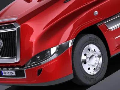 Generic USA Semi Truck 2017 3D model