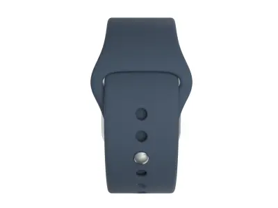 Apple Watch Series 9 Sport Band Silver Color 3D Model Low-poly 3D model