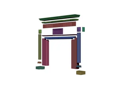 Georgian style fireplaces series No2 3D model