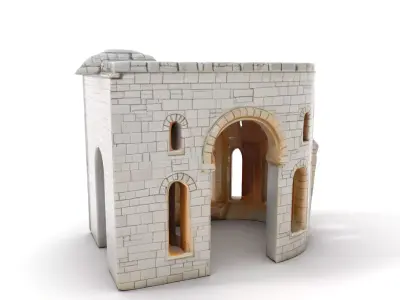 Medieval Stone Tower model pack Low-poly 3D model