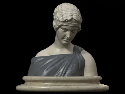 Classical Bust of a Woman Low-poly 3D model