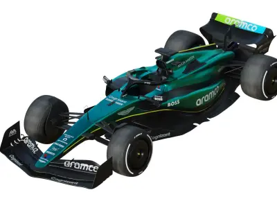 F1 Aston Martin AMR24 2024 3D model