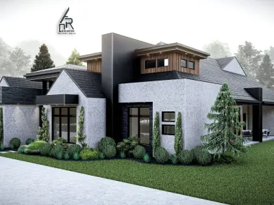 Modern House Number 7 - Stl-Dae file - 3d model Only 3D print model
