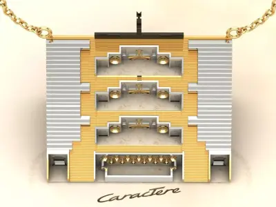 Cascade Pendant Free 3D print model