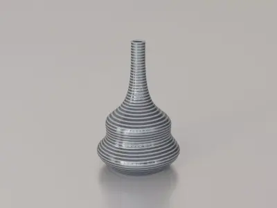 Earthenware jug 07 3D model