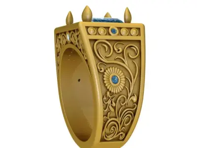 Full diamond ring fast design 3D print model
