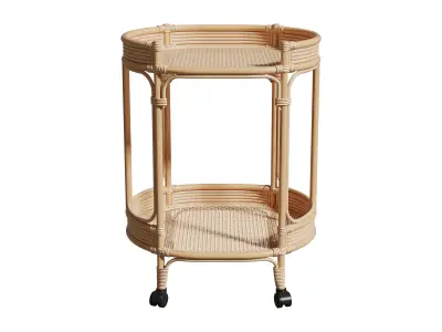 Elijah Bar and Drinks Cart Trolley  3D model