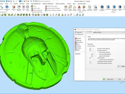 Spartacus man ring  gold jewelry printable 3D model 3D print model