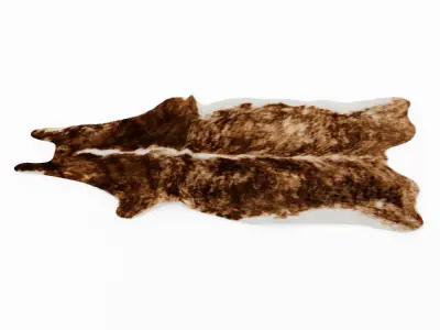 Four rugs from animal skins 05 3D model