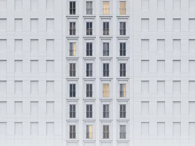 Modern building fasade 6 3D model