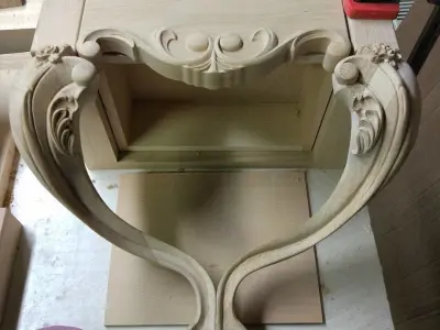 Carved hanging shelf 3D model