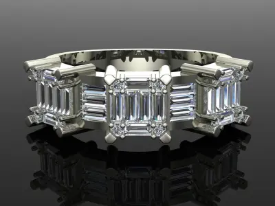 women ring 3D print model