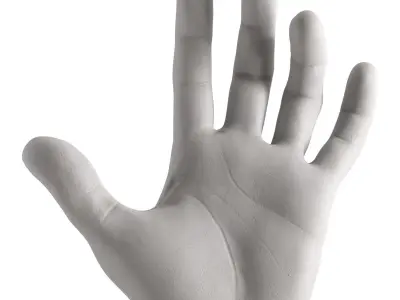 Figurine hand 3D model