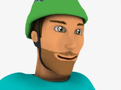 Character Sport - Low Poly Low-poly 3D model