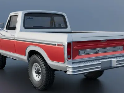 Pickup Truck F-150 1978 3D print model