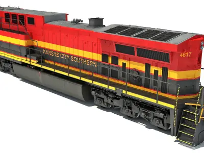 Kansas City Southern Locomotive 3D model