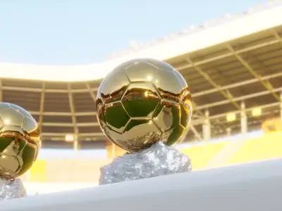 Fifa Golden Ball Ballon Dor Low-poly 3D model
