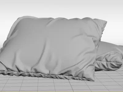 Pillow 3d model pillows Free 3D model