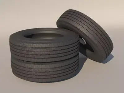 high poly 3D model of tyre  3D model