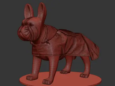 Mondog Cape Poldo Dog Couture v2 3D model