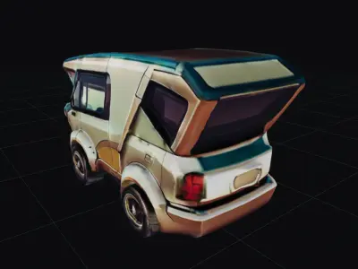 COOL CARS SolarRover no9 Collectable Model these WHEELS are HOT Low-poly 3D model