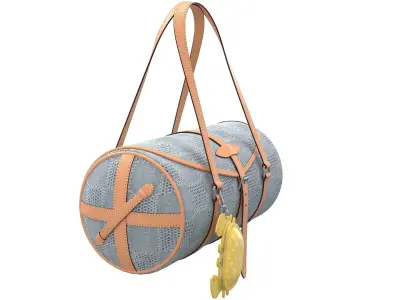 Louis Vuitton Papillon Bag Blue Low-poly 3D model