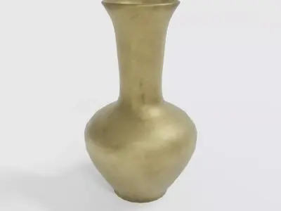 Old Brass Vase Free low-poly 3D model