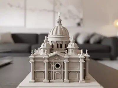 baroque architecture 3D print model